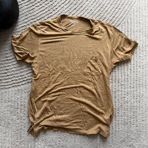Todd Snyder Brown Linen T shirt